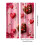 Valentine's Day Curtains 70x100cm Red Heart Rose Polyester 3