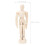 Trekunstutstillingsdukke 4,5 tommer 3 stk beige 7