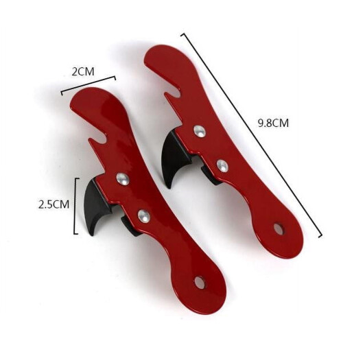 Ouvre-boîtes et ouvre-bouteilles multifonctions PAVEOS rouge 1