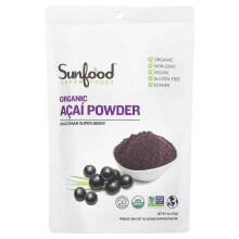 Sunfood, Økologisk Acai Powder, 4 oz (113 g)