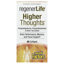 Natural Factors, 3 Gehirne, höhere Gedanken, 90 Weichgel