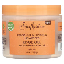 SheaMoisture, Kärki Gel, Coconut & Hibiscus + Flaxseed, 3.5 oz (99 g)