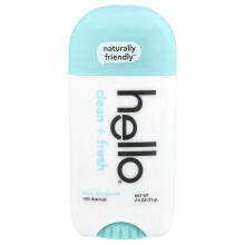 Hello, Hallo, 24 Uur Deodorant met Koolstof, Schoon + Fris, 2,6 oz (73 g)