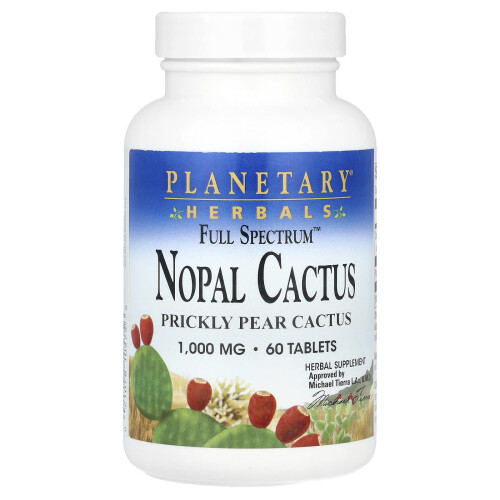 Planetary Herbals, Nopal Cactus Spectrum Full, 60 Tablete
