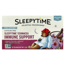 Celestial Seasonings, Tè di Benessere, Sleepytime Echinacea Immune Support, Senza Caffeina, 20 Buste di Tè, 1.3 oz (36 g)
