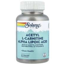 Solaray, Acetyl L-Carnitine Alpha Lipoic Acid, 60 VegCaps