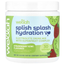 Wellah, Splish Splash Idratazione, Fragola Kiwi, 5.3 oz (147 g)