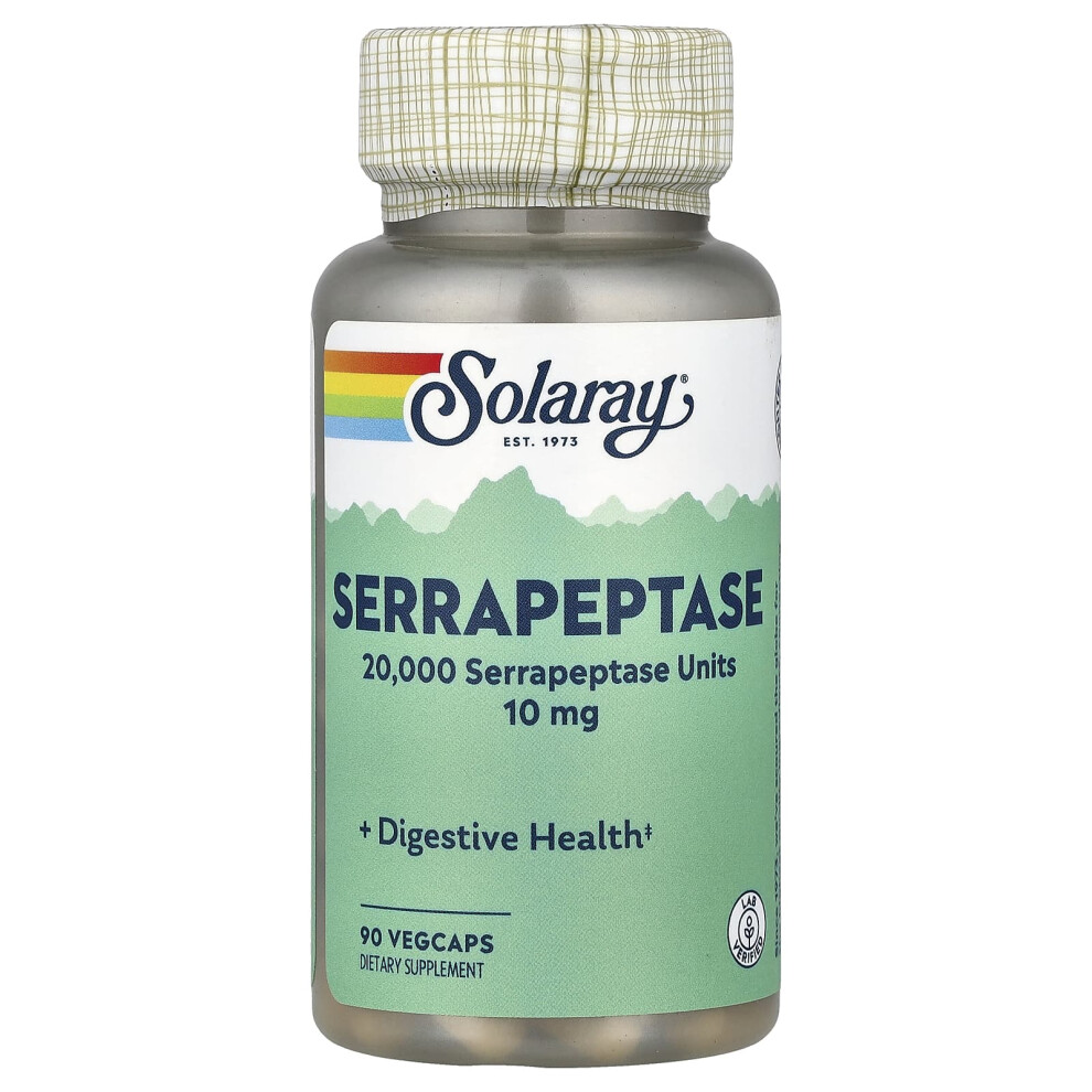 Solaray , Serrapeptase, 10 Mg, 90 Vegcaps
