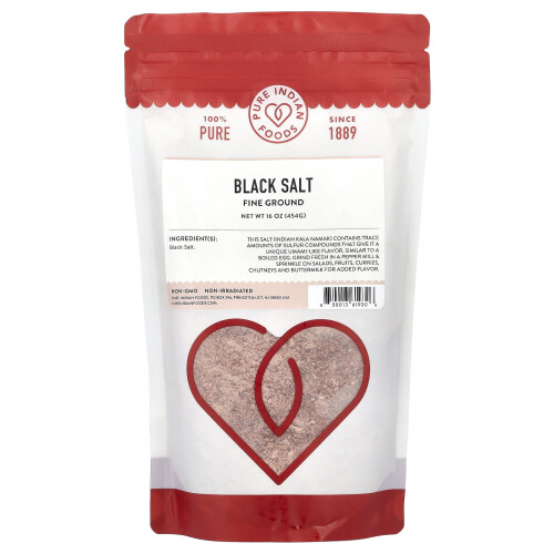Black Salt Fine Ground 16 oz (454 g)