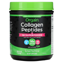 Orgain, Kollagenpeptide, Plus 50 Superfoods, Unflaviert, 1 lb (454 g)