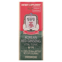 JungKwanJang, Korean Punainen Ginseng Vital Tonic, 10 Pulloja, 0.68 fl oz (20 ml) Kappaletta