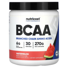 Nutricost, Suorituskyky, BCAA, Vesimeloni, 9.5 oz (270 g)