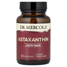 Dr. Mercola, Astaxantina, 4 mg, 30 Cápsulas