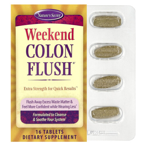 Nature's Secret, Weekend Colon Flush, 16 Tabletti