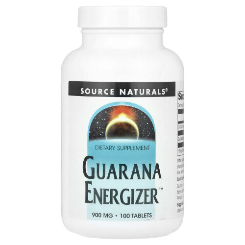 Source Naturals, Guarana Energizer, 100 Tablets
