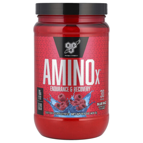 BSN BSN, AminoX, Αντοχή & Ανάκαμψη, Μπλέ Ραζ, 15.3 oz (435 g)