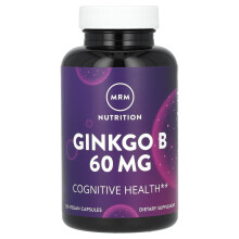MRM Nutrition, Ginkgo B, 60 mg, 120 Vaihtoehtoinen Pilleri