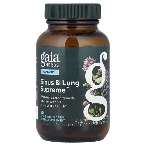 Gaia Herbs, Sinus & Lung Supreme, 60 Liquid Phyto-Caps