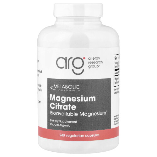 Metabolic Maintenance, Magnesium Citraat, 240 Capsules