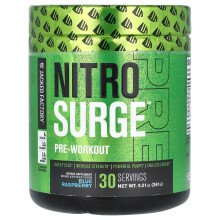 Jacked Factory, Nitro Surge, Voorbereiding, Blauwe Framboos, 9.21 oz (261 g)