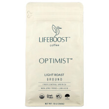 Lifeboost, Kávé, Optimista, Por, Vékony Sütés, 12 oz (340 g)