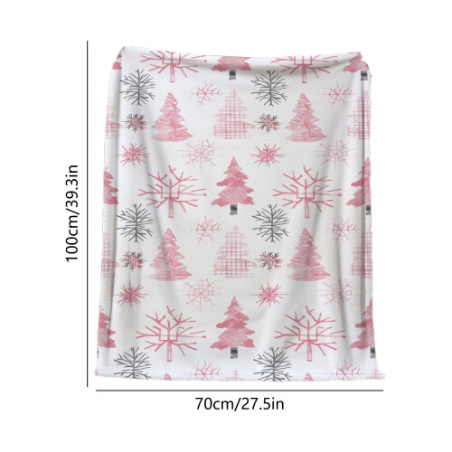 Polyester throw blanket pink 28x39 inches 2