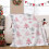 Polyester throw blanket pink 28x39 inches 5