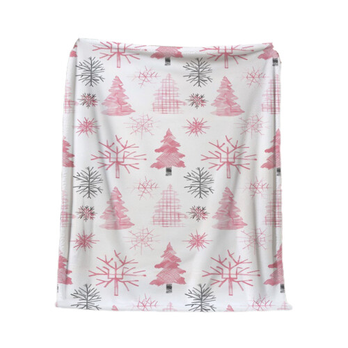 Polyester throw blanket pink 28x39 inches 1