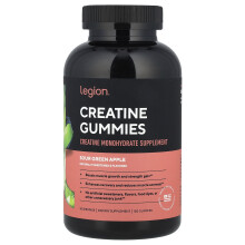 Λεγίον Αθλητισμός, Creatine Gummies, Sour Green Apple, 120 Gummies