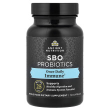 Ancient Nutrition, Probiotici SBO, Una Volta al Giorno, Immunità, 25 Miliardo CFU, 30 Capsule