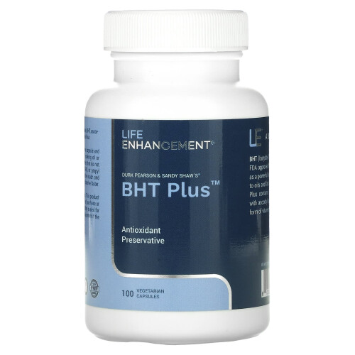 Life Enhancement, BHT Plus di Durk Pearson e Sandy Shaw, 100 Capsule Vegetali