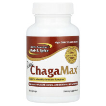 North American Herb & Spice, Rå ChagaMax, 90 Vegi Caps