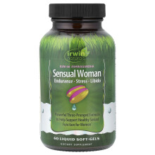 Irwin Naturals, Sensuel Kvinder, Endurance, Stress, Lyst, 60 Liquid Soft-Gels