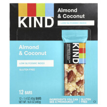 KIND Bars, KIND Barok, Mogyoró & Kokusz, 12 Barok, 1,4 oz (40 g) Mindegyik