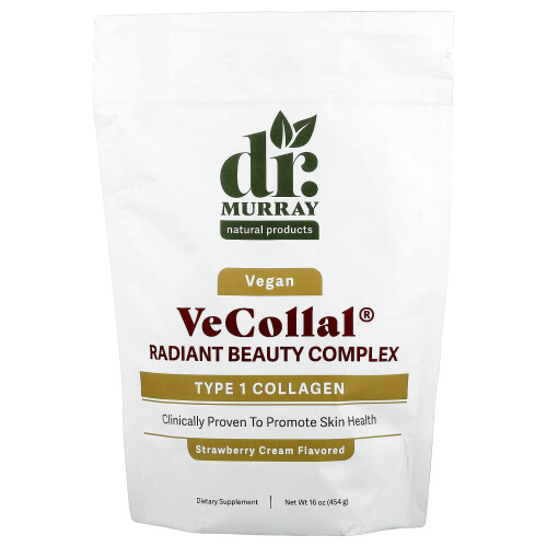 Dr. Murray's, VeCollal, Complexo de Beleza Radiante Vegen, Creme de Morango, 16 oz (454 g)