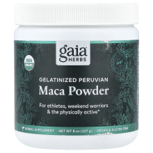 Gaia Herbs, Gelatinisiertes peruanisches Maca-Pulver, 8 oz (227 g)
