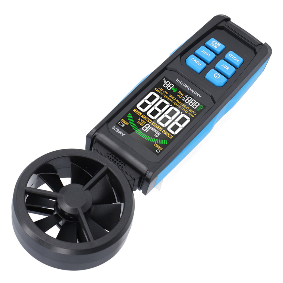 Wireless Handheld Digital Anemometer With Backlit Lcd, 252X84x33mm 4621384759207