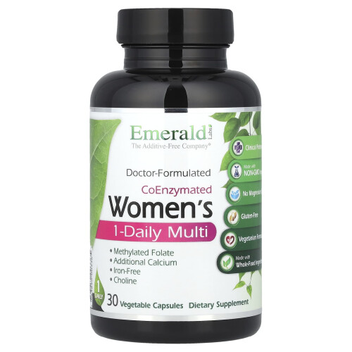 Emerald Laboratories, CoEnzymated Women's 1-Daily Multi, 30 Vegetable Caps