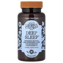 Herbs Etc., Sono Profundo, 60 Softgéis