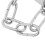 - Door Hook Lock Chain Security Travel Cabinet Silver 3