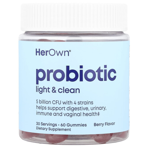 Her Own, Probiotiska Gummies, Bär, 60 Gummies