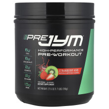 JYM Supplement Science, Pre JYM, High-Performance Voorwerkout, Strawberry Kiwi, 1,7 lbs (780 g)