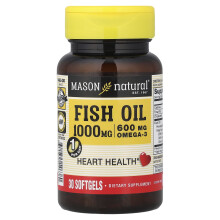Mason Natural, Fisk Olie, 1.000 mg, 30 Mørt Gelæsninger