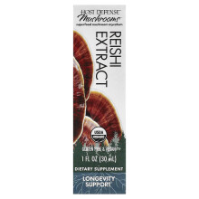 Host Defense, Gombák, Ökológiai Reishi Extraktus, 1 fl oz (30 ml)