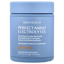 BodyHealth, Eletrólitos Perfect Amino, Laranja, 5,7 oz (162 g)