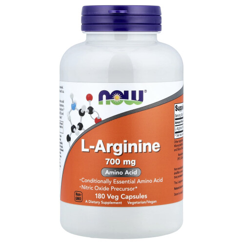 NOW Foods NOW Foods, L-Αργινίνη, 700 mg, 180 Βεγέτα Φιάλες