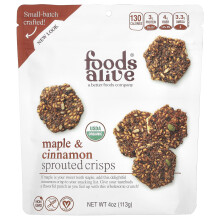 Foods Alive, Crispi Sproutati, Miele & Cannella, 4 oz (113 g)