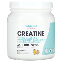 Nutricost, Frauen, Creatin, Peach Mango, 1,1 lb (520 g)