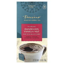 Teeccino, Té Herbal Asado, Diente de León Vanilla Nut, Libre de Caffeína, 25 Bolsas de Té, 5.3 oz (150 g)