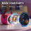 Mini karaoke machine for kids with 2 wireless mics 3